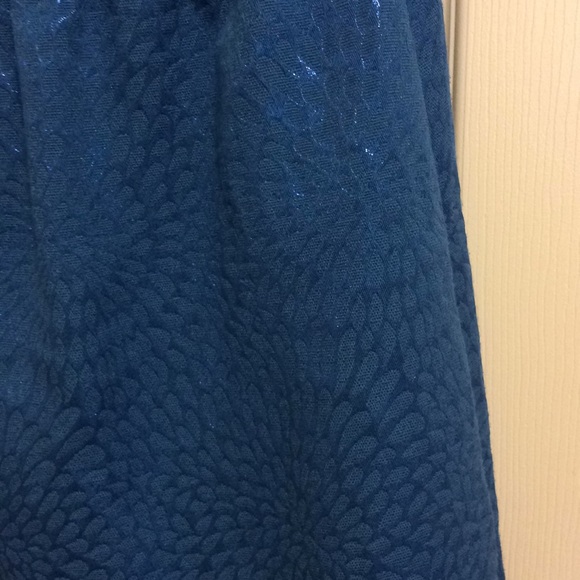 Bright blue shiny party dress , size large - Picture 5 of 5